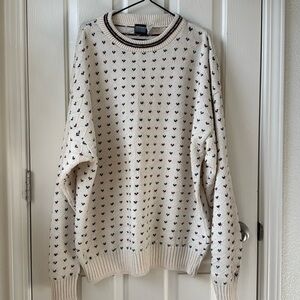 Vintage Knightsbridge Heavyweight Knit Sweater Neutral XL